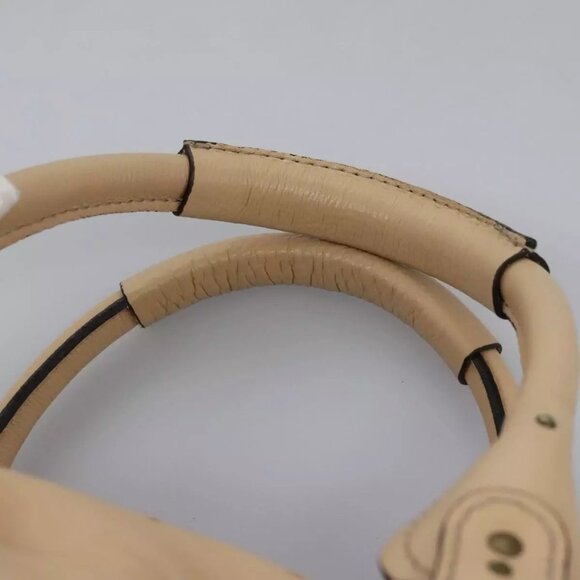 Chloe Paddington Shoulder Bag Leather Beige Gold Silver Auth am7903 - Picture 8 of 16